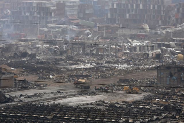 Τέσσερις νέες φωτιές στην περιοχή των εκρήξεων στο κινεζικό Τιαντζίν
